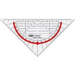 Creativ Company M+R Geometrie-Dreieck 17cm Glasklar Rot