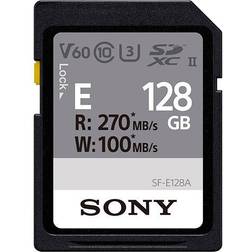 Sony E Series SF-E128A SDXC Class 10 UHS-II U3 V60 270/100MB/s 128GB