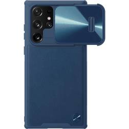 Nillkin Samsung Galaxy S22 Ultra Cover CamShield Leather Blå