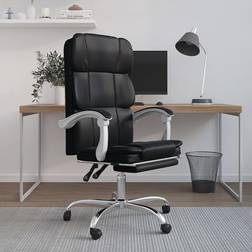 vidaXL Reclining Rolling Office Chair