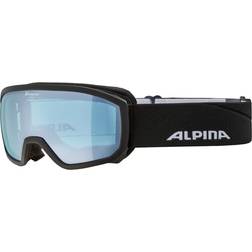 Alpina Snow Scarabeo Jr Q-lite Ski Goggles Black Q-Lite Blue Spherical Lens/CAT3