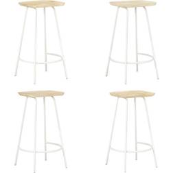 vidaXL 4 Mango Wood Bar Stool