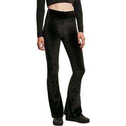 Urban Classics High Waist Velvet Boot Cut Leggings