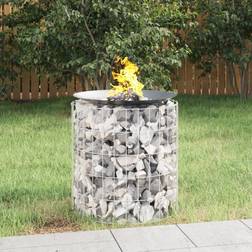 vidaXL Gabion Bålkurv Ø 50 cm Galvaniseret Jern