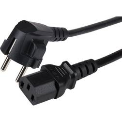 Maplin PL009 Power Lead EU Schuko Plug to IEC C13 Plug Female 2m Not