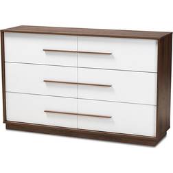 Baxton Studio Mette Chest of Drawer 55.1x34.6"