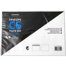 Büngers Envelope C6 Peel & Seal 25pcs