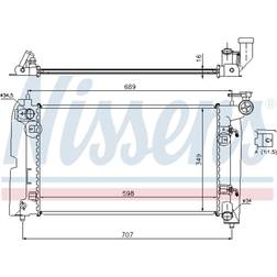 Kühler, Motorkühlung Nissens 646321