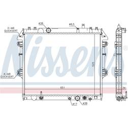 Kylare, motorkylning NISSENS 646897