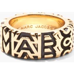 Marc Jacobs Monogram Engraved Gold-Tone Ring