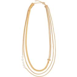 Tory Burch Kira Layered Necklace - Gold/Pearls