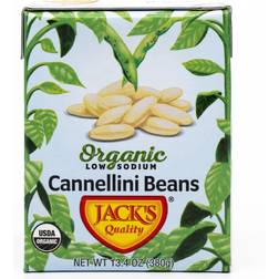 Jack's Organic Cannellini Beans 13.4 Protein & Fiber, Low Sodium 8-PACK