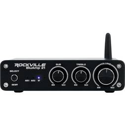 Rockville BLUAMP 21 BLACK 2.1 Channel Bluetooth Home Audio Amplifier Receiver