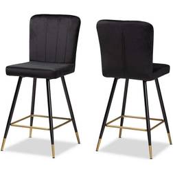 Baxton Studio Preston 42.1 Low Bar Stool