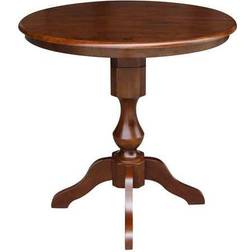 International Concepts Pedestal Brown Dining Table 48x36"