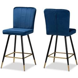 Baxton Studio Preston 42.1 Low Bar Stool