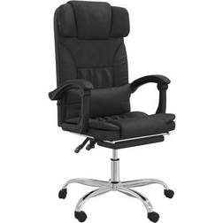 vidaXL Massage Reclining Office Black