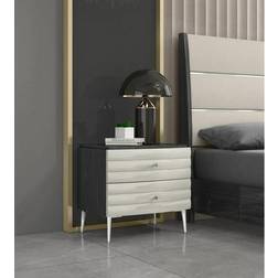 WhiteLine Pino Gloss Bedside Table