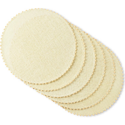 Martha Stewart Woven Water Resistant Lindos Set 6-Pack Place Mat Brown (48.26x)
