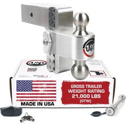 Weigh Safe Adjustable Trailer Hitch Ball Mount, Drop Hitch