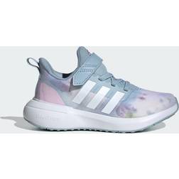 Adidas Fortarun 2.0 Cloudfoam Elastic Lace Top Strap Shoes - Wonder Blue/Cloud White/Orchid Fusion