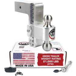 Weigh Safe Adjustable Trailer Hitch Ball Mount, Drop Hitch