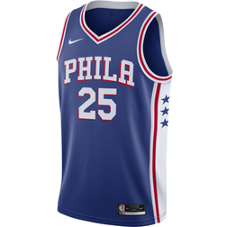 Nike Mens Ben Simmons 76ers Icon Edition 2020 Swingman Jersey Mens Rush Blue/White