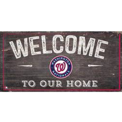 Fan Creations Officially Licensed MLB Welcome to our Home Sign- Washington Nationals