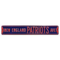 Authentic Street Signs "Navy New England Patriots 6" x 36"