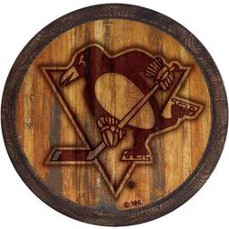 The Fan-Brand Pittsburgh Penguins 21'' x Faux Barrel Top Sign