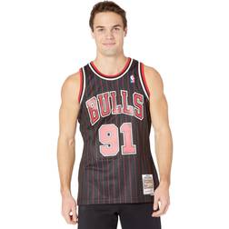 Mitchell & Ness and NBA CHICAGO BULLS 1995-96 ALTERNATE SWINGMAN JERSEY DENNIS RODMAN, Schwarz