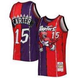 Mitchell & Ness Men's Vince Carter Toronto Raptors Hardwood Classics 1998/99 Split Swingman Jersey