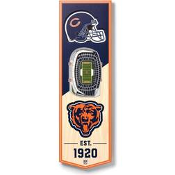 YouTheFan NFL Chicago Bears 3D Stadium Banner Soldier Field