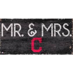 Fan Creations Cleveland Indians 6'' x 12'' Mr. & Mrs. Sign