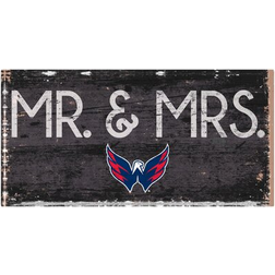 Fan Creations "Washington Capitals 6" x 12" Mr. & Mrs. Sign"