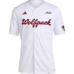 Adidas NC State Baseball Jersey White Mens