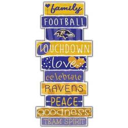 Fan Creations Football Shop Baltimore Ravens Stack 24" Sign