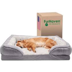 FurHaven XL Cooling Gel Dog Bed Perfect Comfort Plush Waves