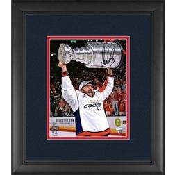 Alex Ovechkin Washington Capitals 2018 Stanley Cup Champions Framed Autographed x Raising Cup Photograph