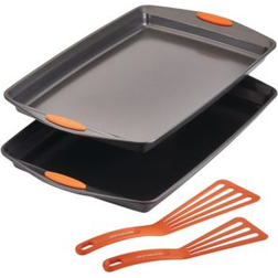 Rachael Ray Double Batch & Utensil 4PC Set Cake Pan