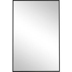 Furniturebox Emma Rectangle Black Frame Wall Mirror