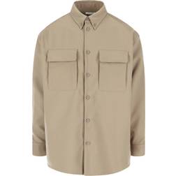 Off-White Ow Drill Military Overshirt - Beige