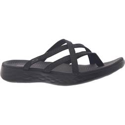 Skechers On The Go 600 Dainty Sandal - Black/Gray