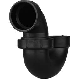 Charlotte Pipe 1-1/2 in. ABS DWV P-Trap with Union, Black