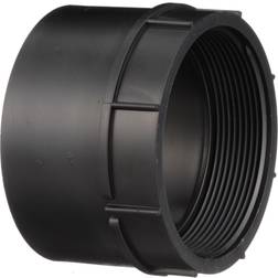 Charlotte Pipe 4 in. ABS DWV Hub x FPT Female Adapter, Black