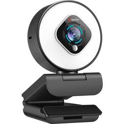 Angetube streaming webcam with light hd 1080p autofocus computer camera wit