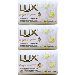 LUX Bright Impress Soap Bar Japanese White Pack of 3