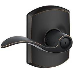 Schlage Accent Passage Door Lever Set with Greenwich Trim