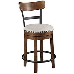 Ashley Signature Valebeck Rustic Farmhouse Bar Stool