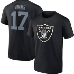 Fanatics Men's Davante Adams Black Las Vegas Raiders Player Icon Name & Number T-Shirt